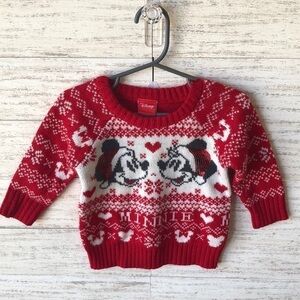 Mickey and Minnie Disney Christmas Sweater | SIZE 12M